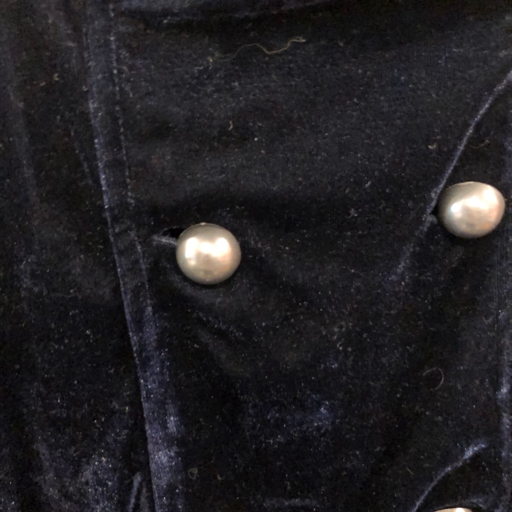 UO Silence + Noise Cotton Blend Velvet Jacket - Picture 6 of 7
